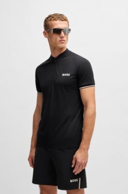 Active slim-fit polo shirt