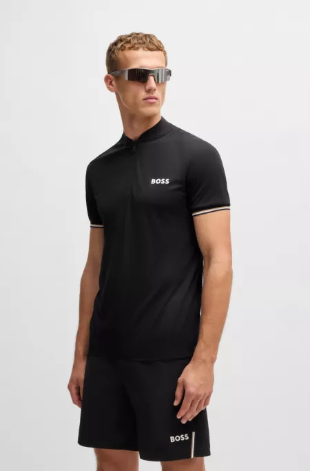 Active slim-fit polo shirt