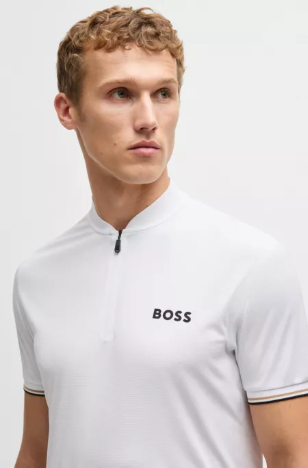 Active slim-fit polo shirt