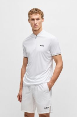 Polo slim fit activo, Blanco
