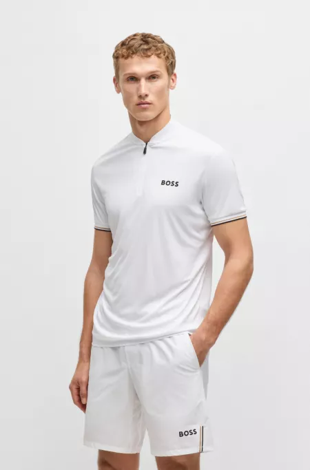 Active slim-fit polo shirt
