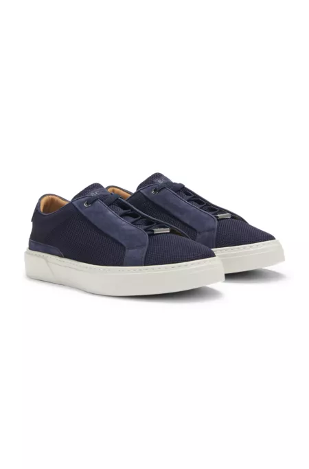 Gary low-top trainers with breathable knit uppers