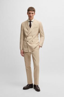 Camisa slim fit en algod&oacute;n el&aacute;stico de planchado f&aacute;cil, Blanco