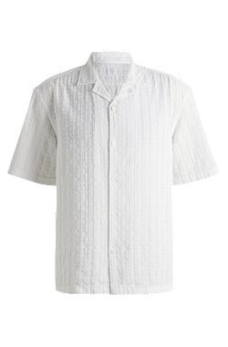 Chemise Relaxed avec broderie anglaise