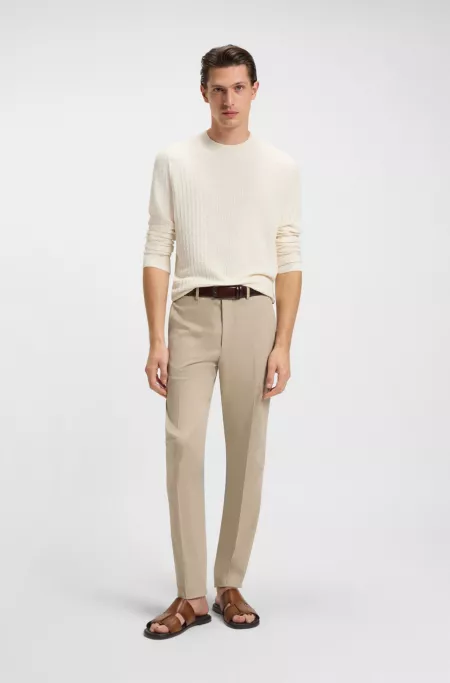 Leather slides made in Italy