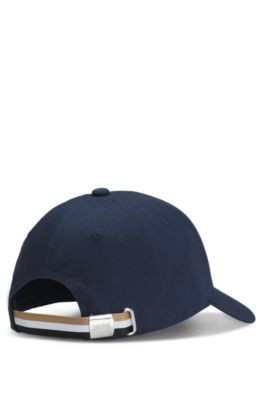 Gorra de sarga de algod&oacute;n con detalle de logo, Azul oscuro