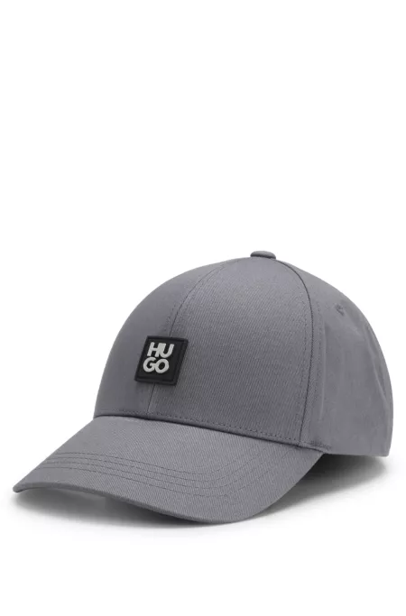 Cotton-twill cap with stacked logo