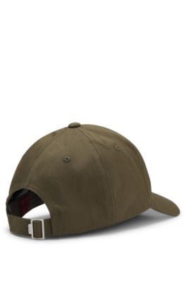 Cotton-twill cap with stacked logo, Light Green