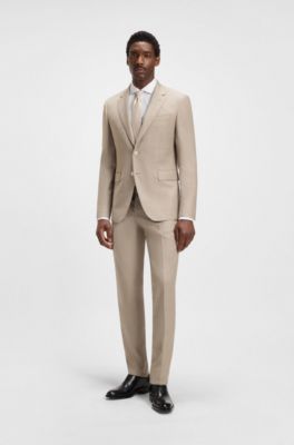 Chemise Slim en tissu stretch performant confectionn&eacute; en Italie, Blanc