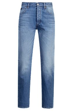 Classic-fit jeans in blue comfort-stretch denim
