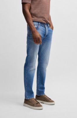 Classic-fit jeans blue comfort-stretch denim