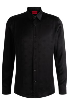 Tシャツ・カットソー HUGO BOSS All over logo t-shirt Hugo Boss All-Over Logo Print T-Shirt Black | Cilento