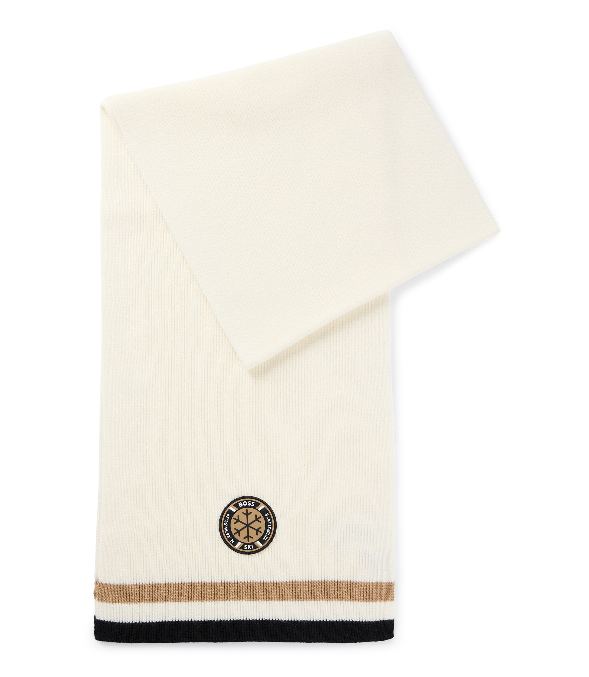 BOSS ホワイト マフラー Magelo R Scarf L hbna50539728_118_200?wid=1980&