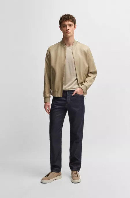 BOSS x ASTON MARTIN regular-fit jeans with carbon-fiber yarn