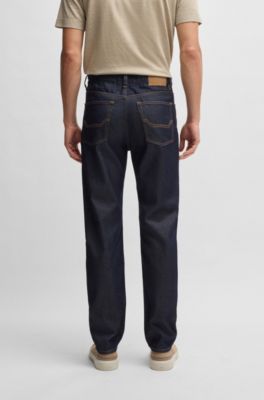 BOSS x ASTON MARTIN regular-fit jeans with carbon-fiber yarn