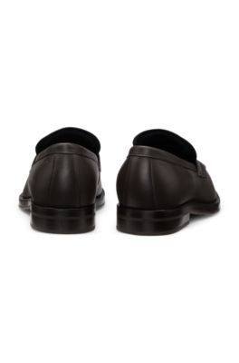 Mocasines Dressletic en piel suave, Marr&oacute;n oscuro