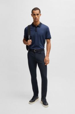 Delaware slim-fit trousers performance-stretch fabric