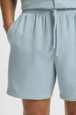 Ba&ntilde;ador en muselina de algod&oacute;n, Celeste