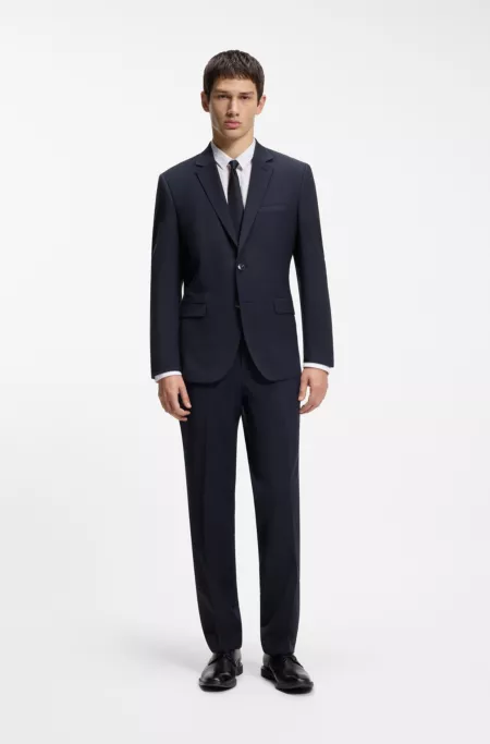 Extra-slim-fit jacket in a wool blend