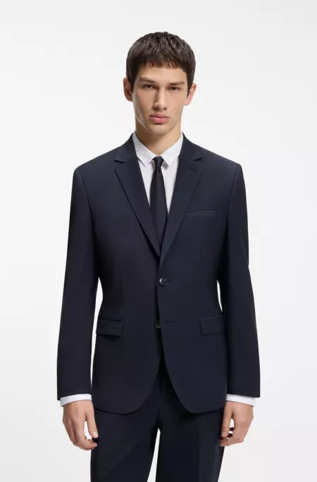 Extra-slim-fit jacket in a wool blend