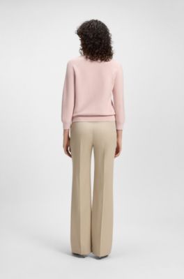 Cotton sweater in a relaxed fit, light pink