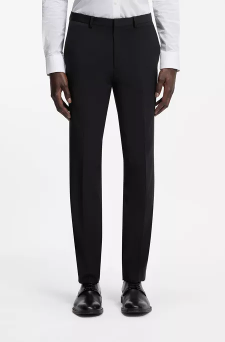 Extra-slim-fit trousers in a wool blend
