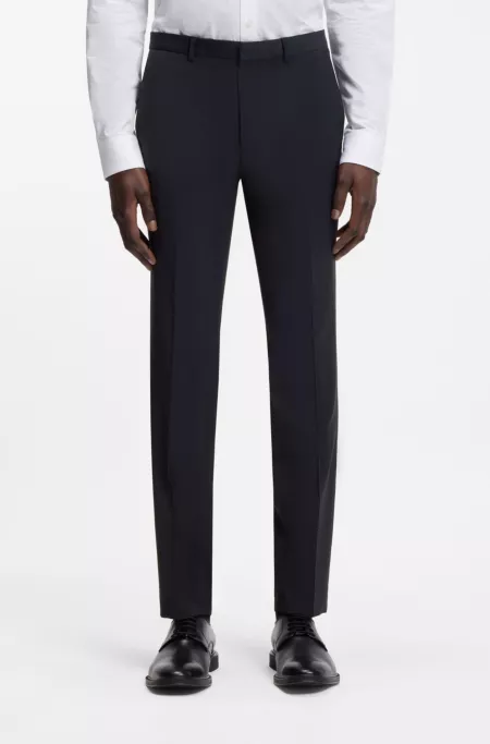 Extra-slim-fit trousers in a wool blend