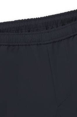 Short de tennis au style actif en stretch extensible, Bleu fonc&eacute;