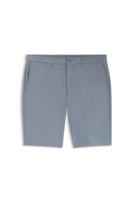 Slim-fit shorts in water-repellent stretch fabric, Dark Grey