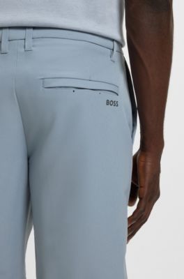 Slim-fit shorts in water-repellent stretch fabric, Dark Grey