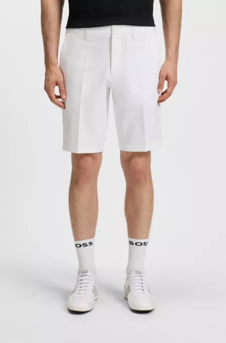 Slim-fit shorts in water-repellent stretch fabric