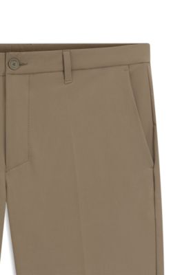 Slim-fit shorts in water-repellent stretch fabric, Light Green