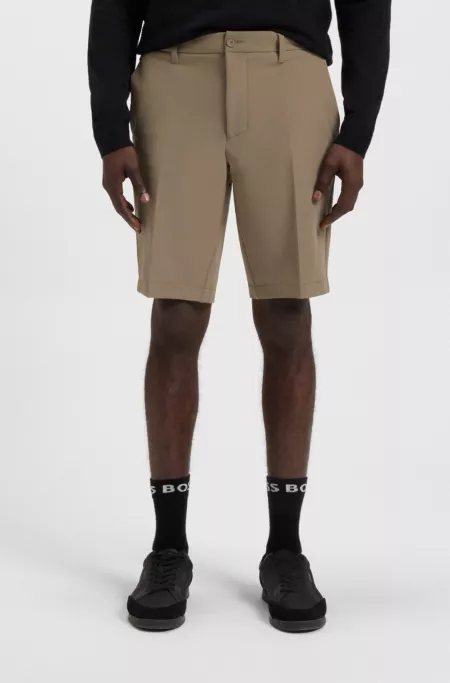 Slim-fit shorts in water-repellent stretch fabric