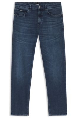 Vaqueros Maine regular fit de denim italiano azul, Azul