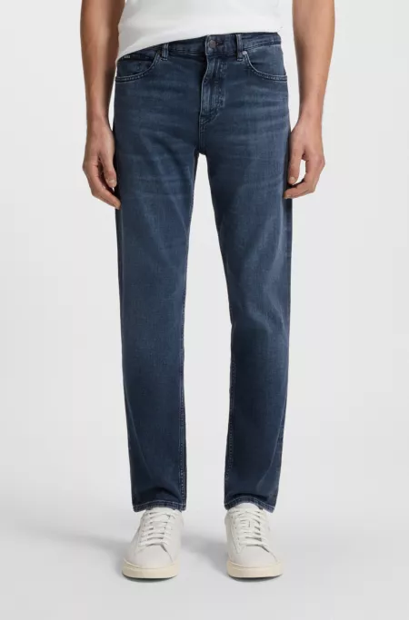 Maine regular-fit jeans in blue Italian denim