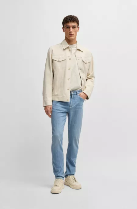 Delaware slim-fit jeans in blue Italian denim