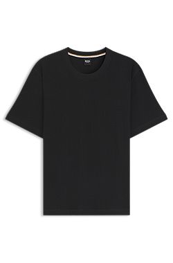 Camiseta de algodón con estructura de rejilla