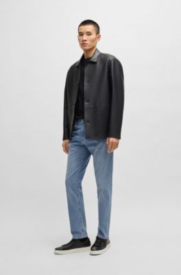 Maine regular-fit jeans in blue stretch denim, Blue