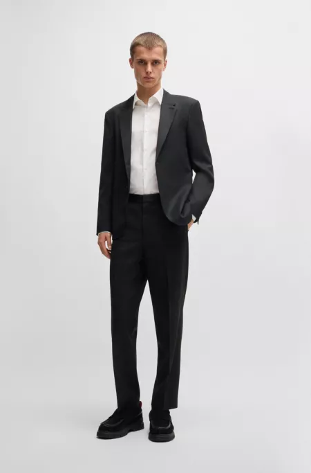 HUGO FORWARD slim-fit suit jacket in wool-blend twill