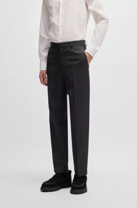 HUGO FORWARD slim-fit trousers in wool-blend twill