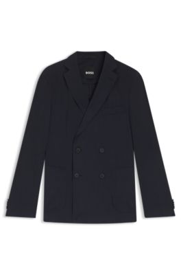 BOSS SELECTED BY SHOHEI OHTANI Blazer slim fit, Azul oscuro