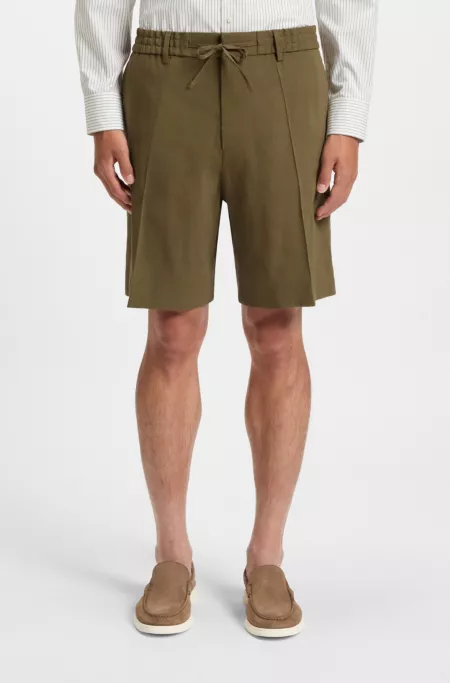 Formal shorts in a linen blend