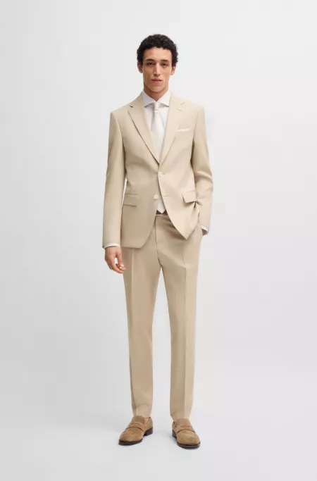 Slim-fit blazer in stretch chiffon