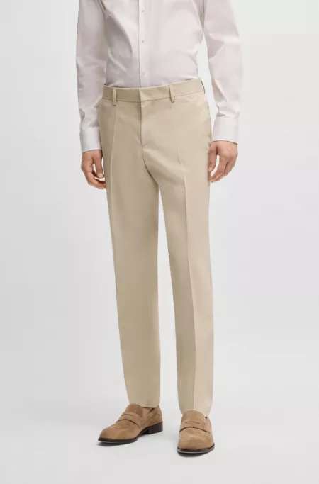 Formal trousers in stretch chiffon
