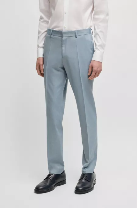 Formal trousers in stretch chiffon