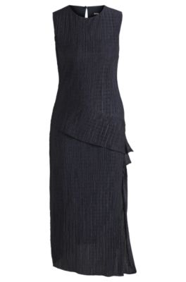 Hugo Boss■Maxi dress■ハンマードサテン Elegant Black Maxi Dresses for Women by HUGO BOSS