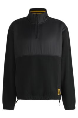 BOSS x NFL fleece sweatshirt with gold-tone trims