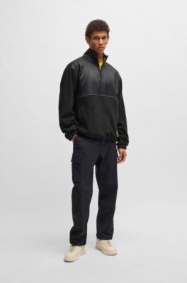 BOSS x NFL fleece sweatshirt with gold-tone trims