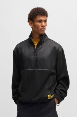 BOSS x NFL fleece sweatshirt with gold-tone trims