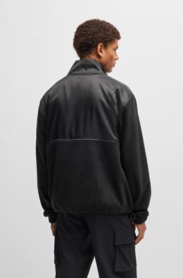 BOSS x NFL fleece sweatshirt with gold-tone trims